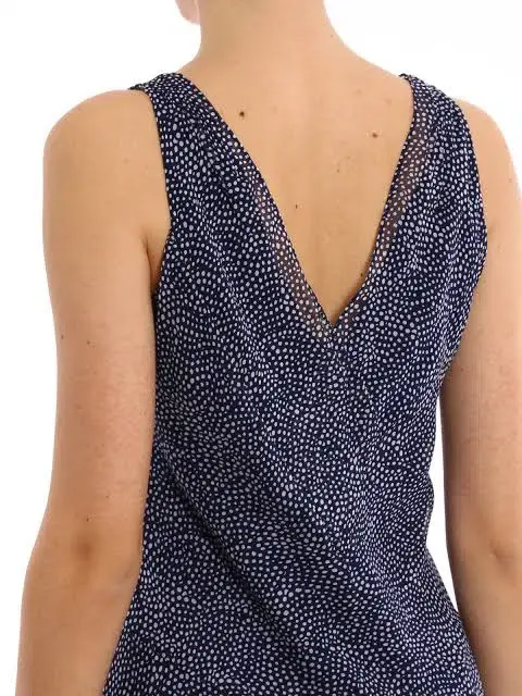 Diane Von Furstenberg Dita Silk Knee-Length Dress Blue/White Size 10 for rent on The Volte - main image