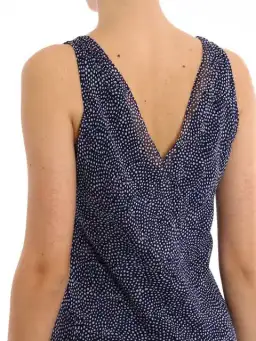 Diane Von Furstenberg Dita Silk Knee-Length Dress Blue/White Size 10 for rent on The Volte - image 3