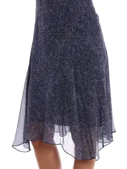Diane Von Furstenberg Dita Silk Knee-Length Dress Blue/White Size 10 for rent on The Volte - image 5