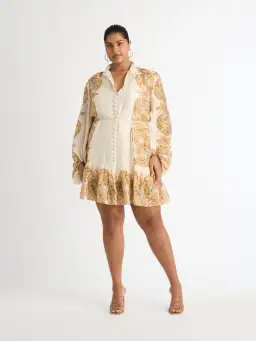 Sheike Kalani Mini Dress Print Size 14