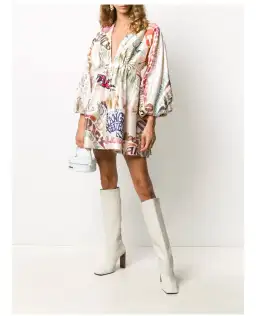 Zimmermann The Ladybeetle Word Mini Dress in Word Print Size 2/Au 12 for rent on The Volte - image 2