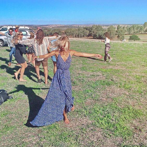 Vagabond Backless Splash Dress Navy Tiny Floral for rent on The Volte - main image