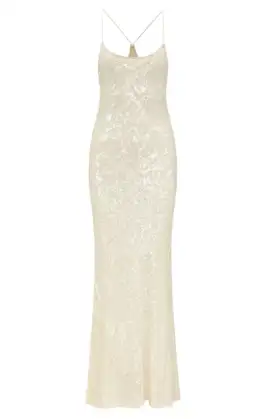 Rat & Boa Olympia Sequin Dress Ivory Size M/AU 10 for rent on The Volte - image 3