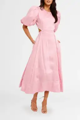 AJE Serendipity Cut Out Dress in Musk Size 12 for rent on The Volte - image 1