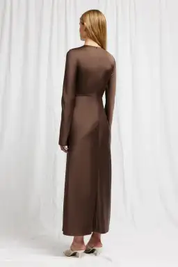 Significant Other Molly Dress Chocolate Brown Size 12 for rent on The Volte - image 3