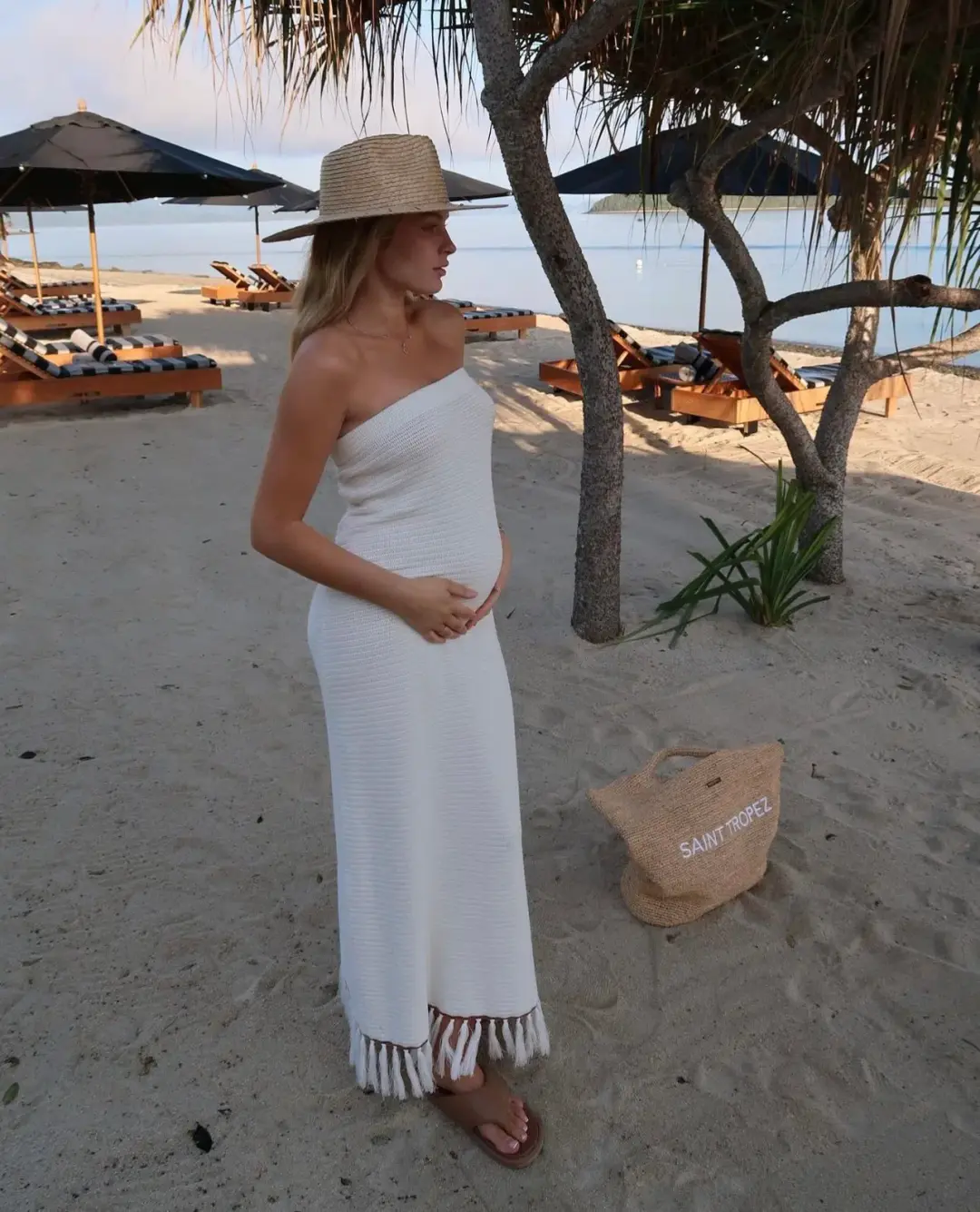 Viktoria and Woods Astrology Crochet Dress Ivory Size 2 / AU 10 for rent on The Volte - main image