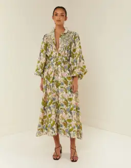 Palm Noosa Apollo Midi Dress in Jungle Pink Size 12 for rent on The Volte - image 1