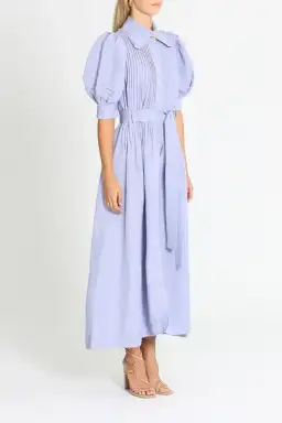 Aje Madeleine Belted Midi Dress in Lilac Size 8 for rent on The Volte - image 2