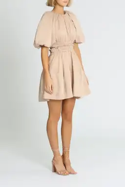 Aje Solitude Cutout Mini Dress in Beige Size 6 for rent on The Volte - image 2