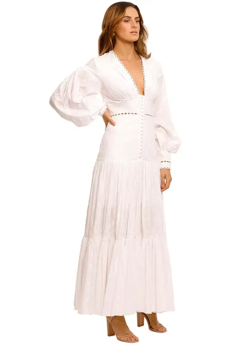 Acler Hender Dress in Ivory Size 6 for rent on The Volte - main image