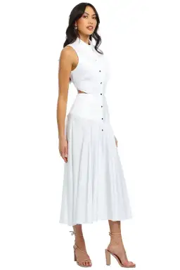 Acler Hayworth Midi Dress in White Size 10 for rent on The Volte - image 2