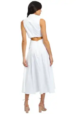Acler Hayworth Midi Dress in White Size 10 for rent on The Volte - image 3