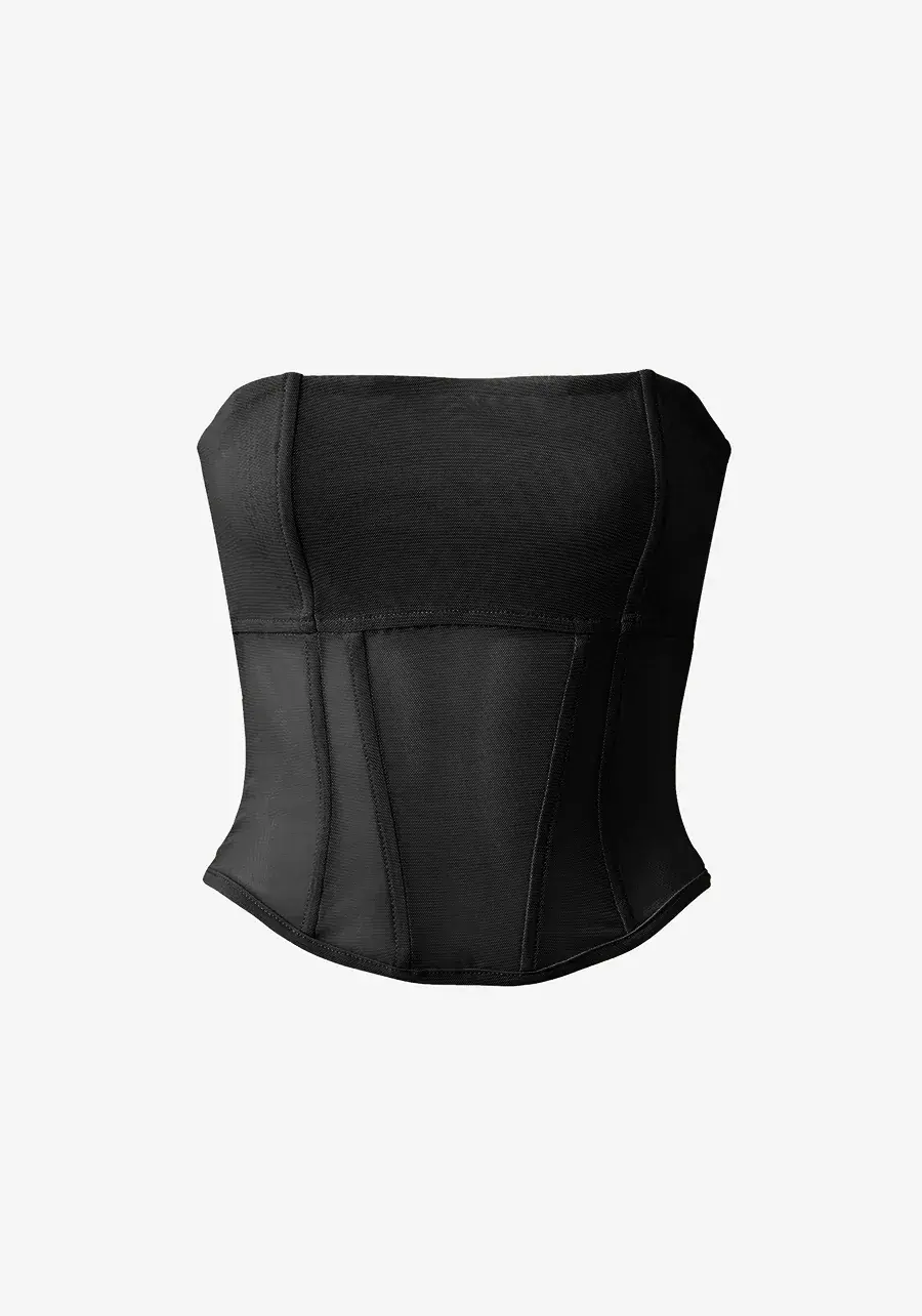 Viktoria and Woods Rome Bustier Corset Top in Black Size 1 / AU 8 for rent on The Volte - main image