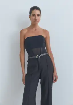 Viktoria and Woods Rome Bustier Corset Top in Black Size 1 / AU 8 for rent on The Volte - image 1