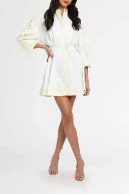 Acler Vienna Dress Cream/White Size 8 for rent on The Volte - image 1