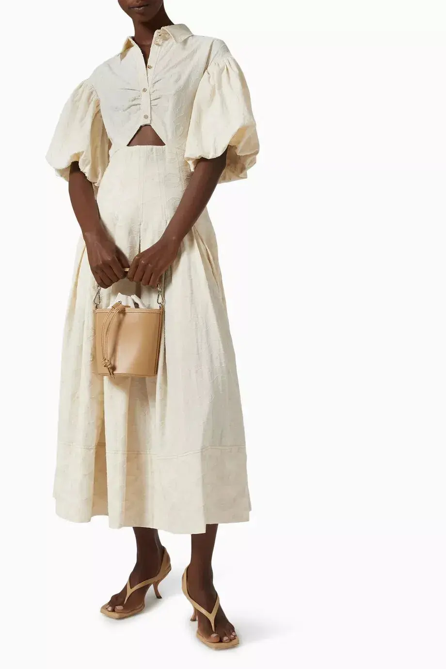 Acler Grange Dress Cream Size 12 for rent on The Volte - main image