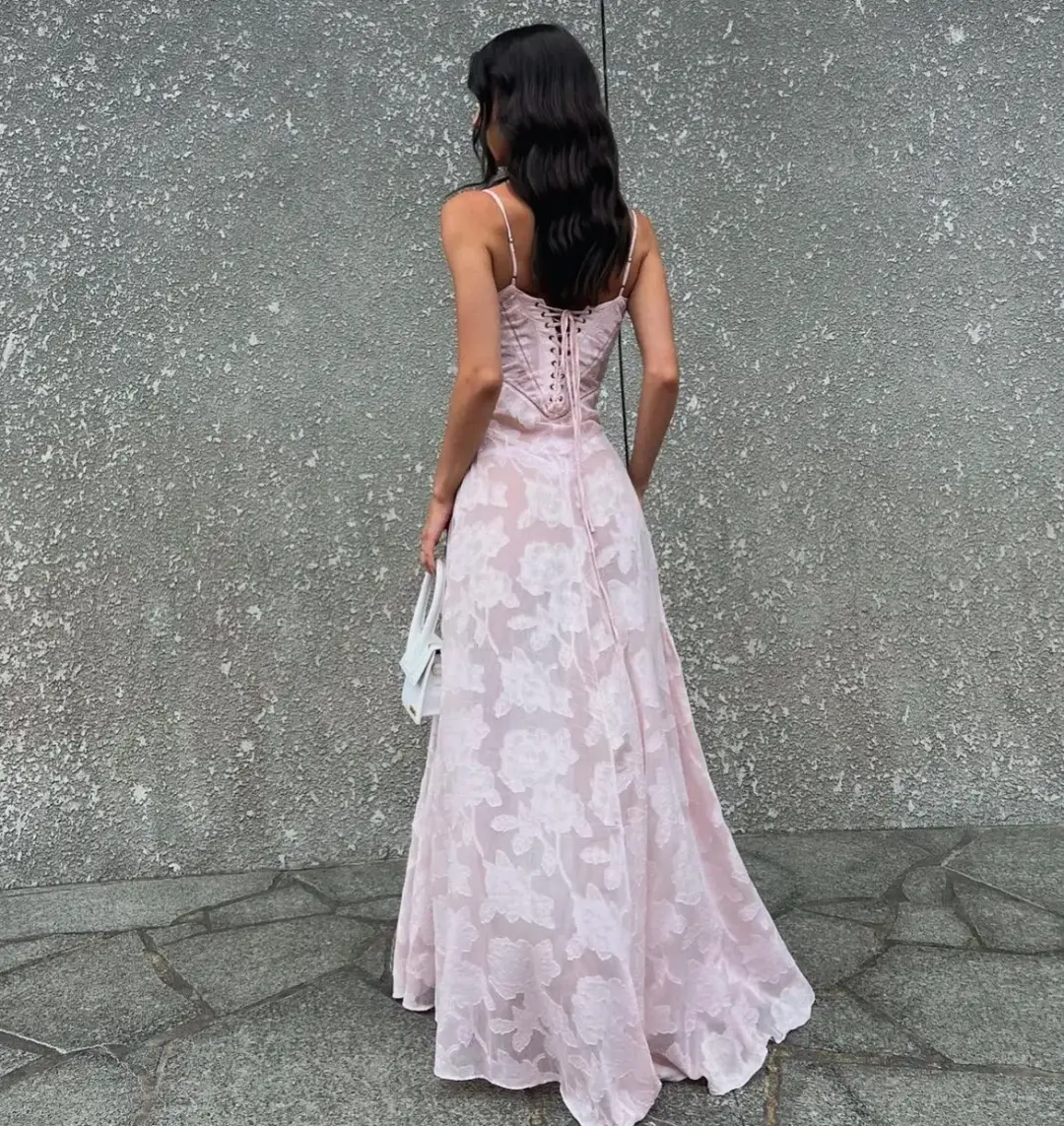 House of CB Seren Dress Pink Size 10 for rent on The Volte - main image