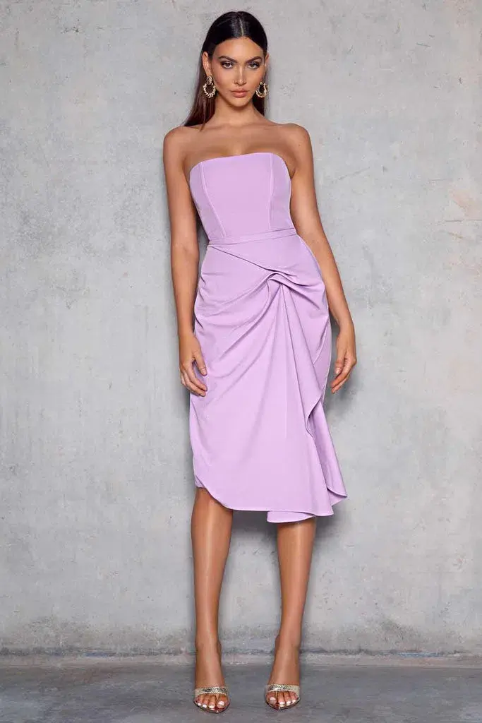 Elle Zeitoune Arell Lavender Dress Purple Size 8 for rent on The Volte - main image