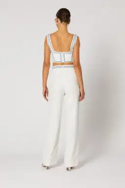 Winona Vittoria Top and Pant Set White Print Size 6 & 8 for rent on The Volte - image 3