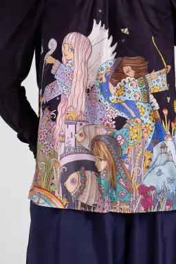 Zimmermann Celestial Zodiac Blouse & Pants Set Print Size 4/Au 16 for rent on The Volte - image 3