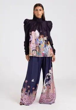 Zimmermann Celestial Zodiac Blouse & Pants Set Print Size 4/Au 16 for rent on The Volte - image 1