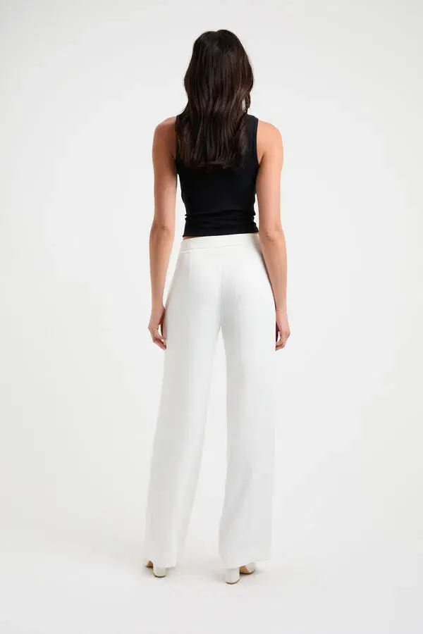 Kookai Oyster Low Rise Pant White Size 34 / AU 6 for rent on The Volte - main image