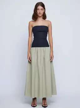 Anna Quan Amyra Maxi Dress Black/Green Size 8 for rent on The Volte - image 1