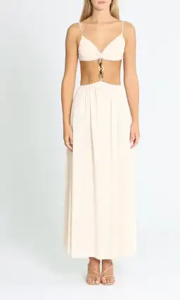 Bec & Bridge Soleil Maxi Dress in Cream Size 8 for rent on The Volte - image 1