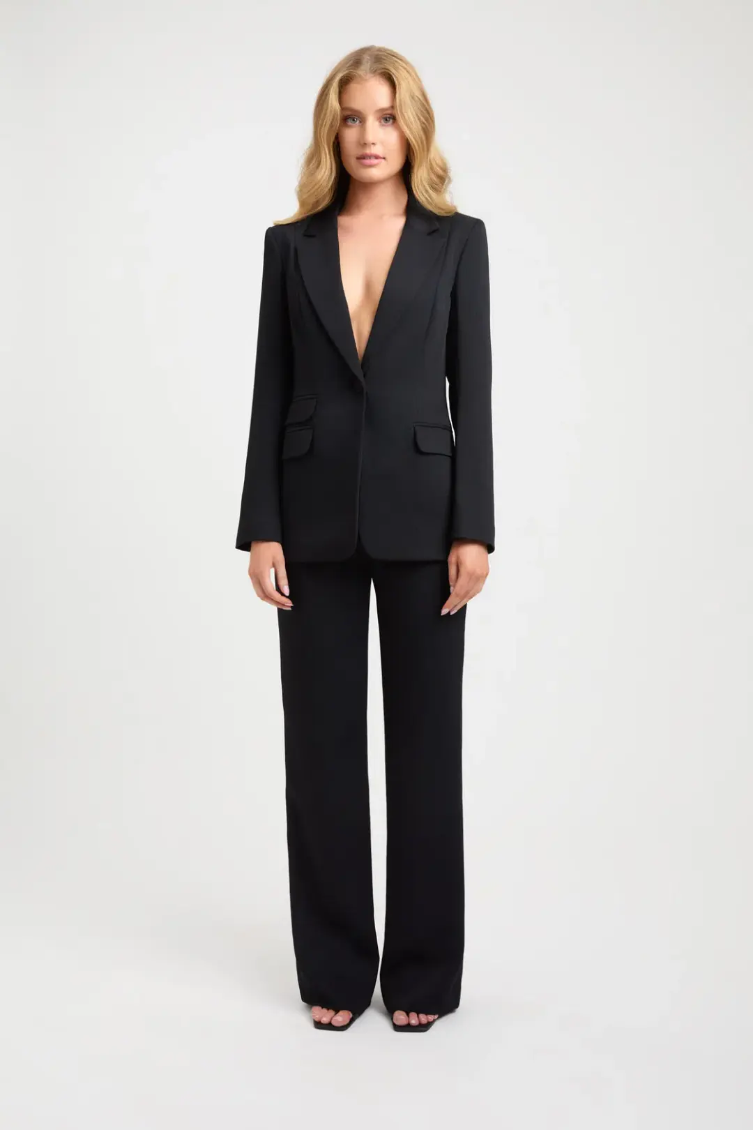 Kookai Oyster Pocket Blazer Black Size 8 for rent on The Volte - main image