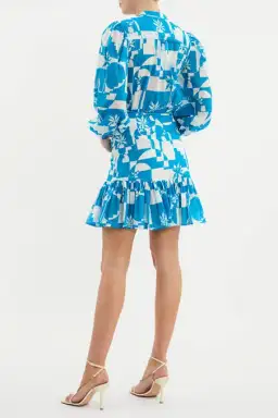 Rebecca Vallance Ibiza Mini Dress Print Size 10 for rent on The Volte - image 3