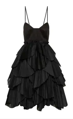 Aje Elise Pleat Mini Dress in Black Size 10 AU / 6 US for rent on The Volte - image 5