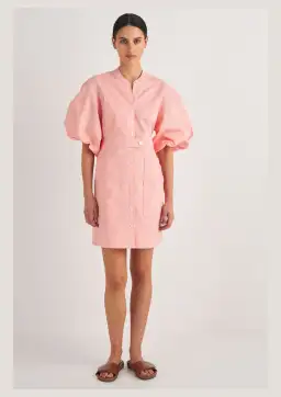 Oroton Short Utility Dress in Primrose Size 10