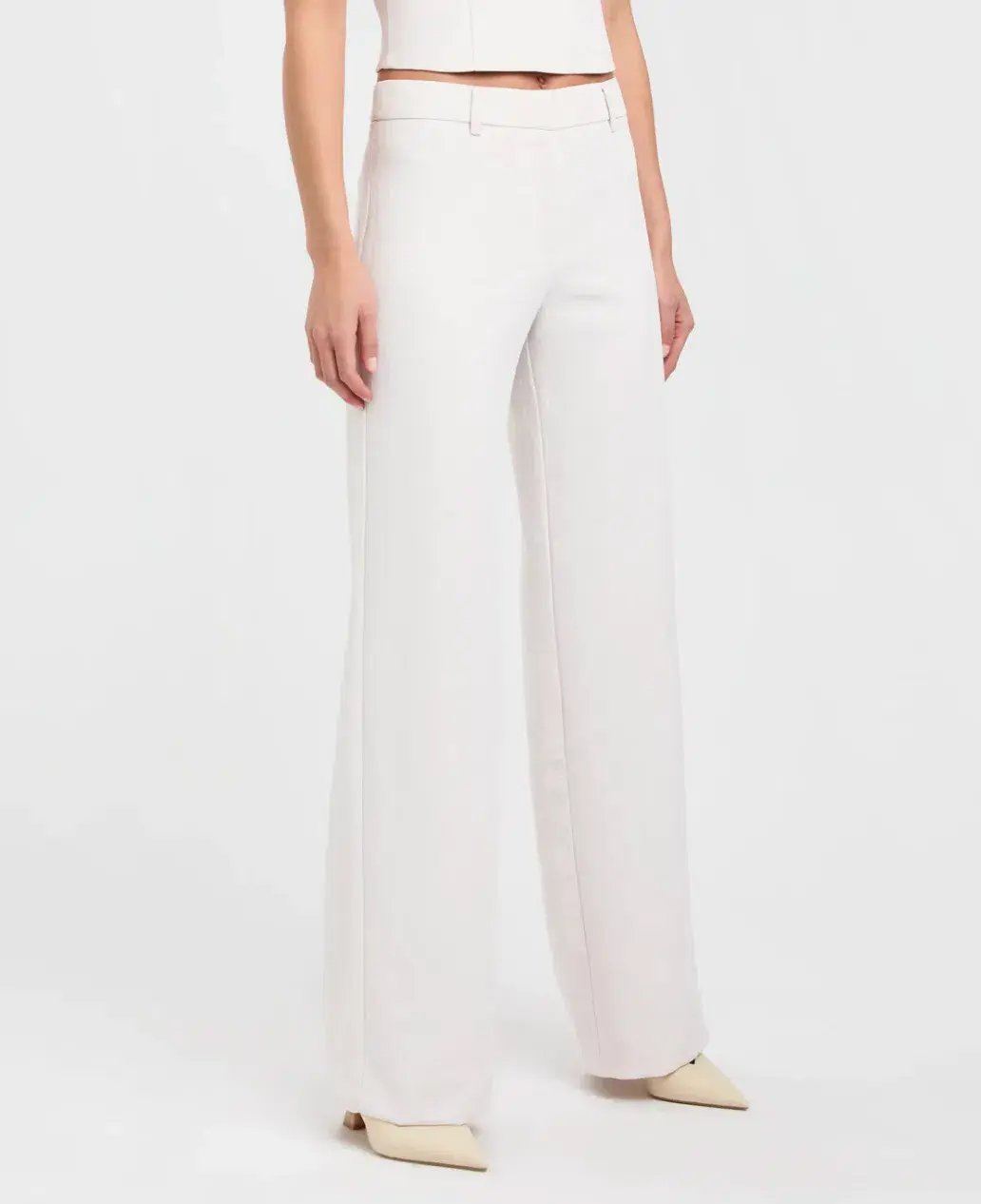 Kookai Ariel Low Rise Pant White Sand Size 36 / AU 8 for rent on The Volte - main image