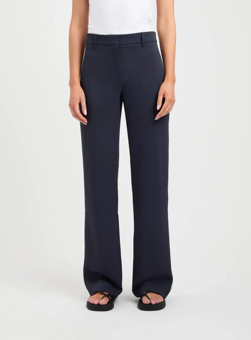 Kookai Oyster Suit Pant Navy Size 8 for rent on The Volte - main image