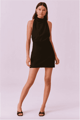 Finders Keepers Mae Mini Dress Black Size 10 for rent on The Volte - image 1