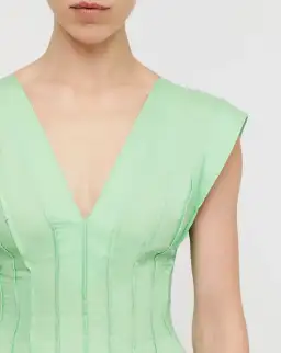 Scanlan Theodore Parachute French Seam Dress in Spearmint Size 14 for rent on The Volte - image 2