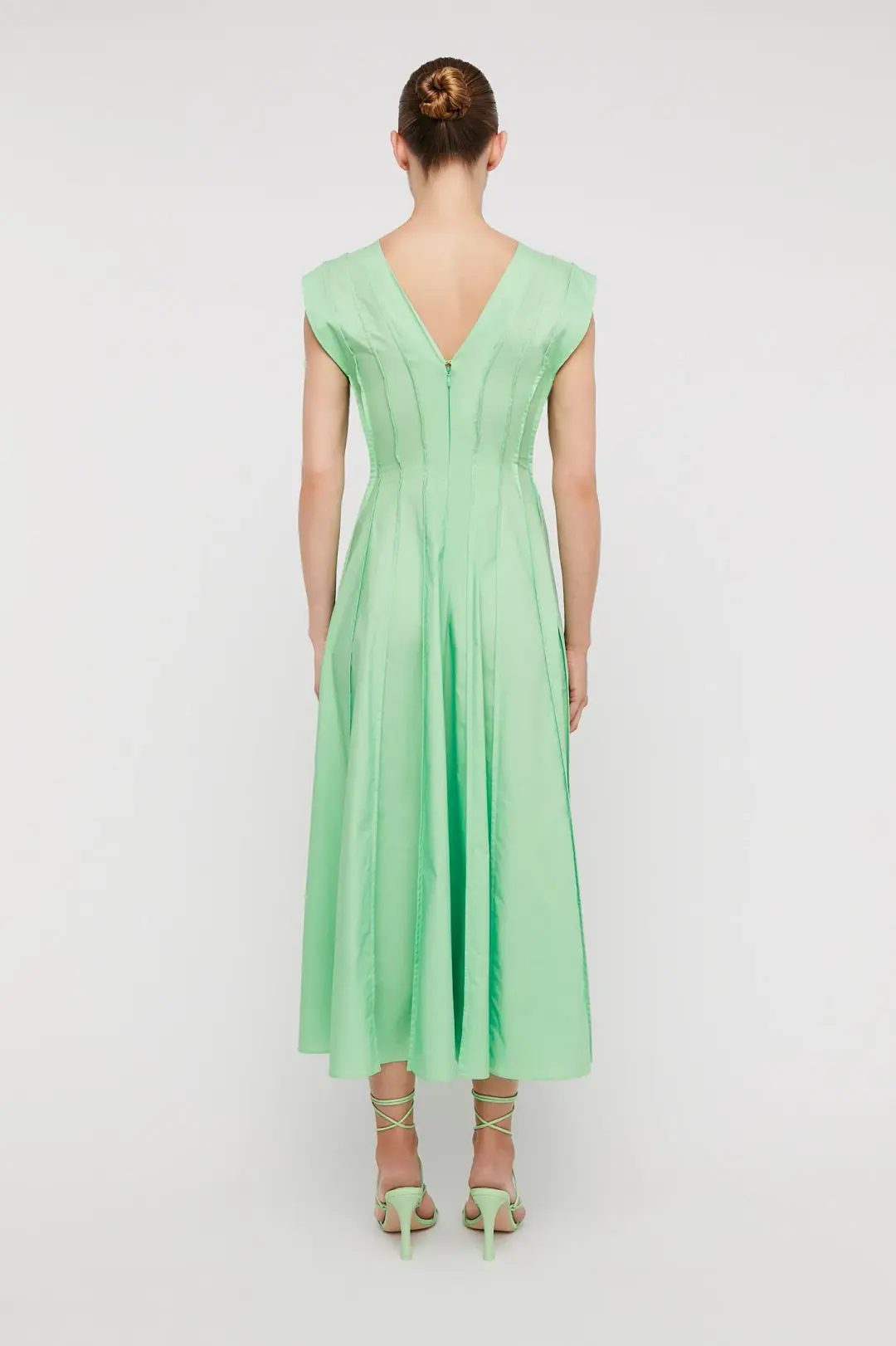 Scanlan Theodore Parachute French Seam Dress in Spearmint Size 14 for rent on The Volte - main image