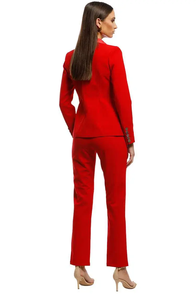 Bianca and Bridgett Milan Blazer and Pants Set Red Size 8 for rent on The Volte - main image