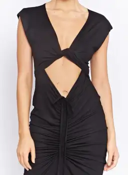 Pfeiffer Ramos Midi Dress Black Size 10 for rent on The Volte - image 2