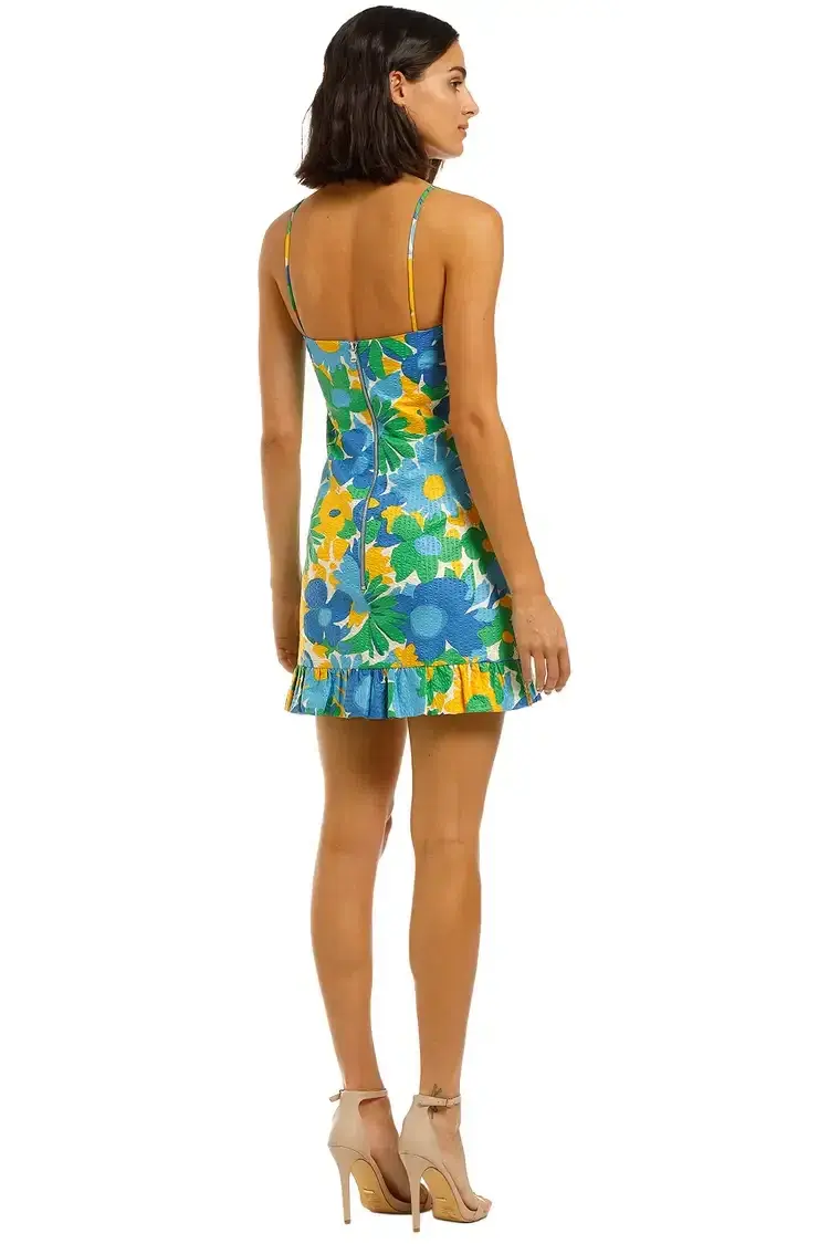 By Johnny Sunday Frill Mini Dress Floral Size 8 - Image 3