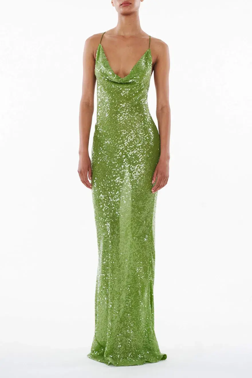 Rat and Boa Gaia Dress Green Size XS/Au 6 for rent on The Volte - main image