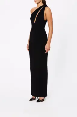 Scanlan Theodore Crepe Knit Turban Twist Dress Black Size M / Au 10 for rent on The Volte - image 2