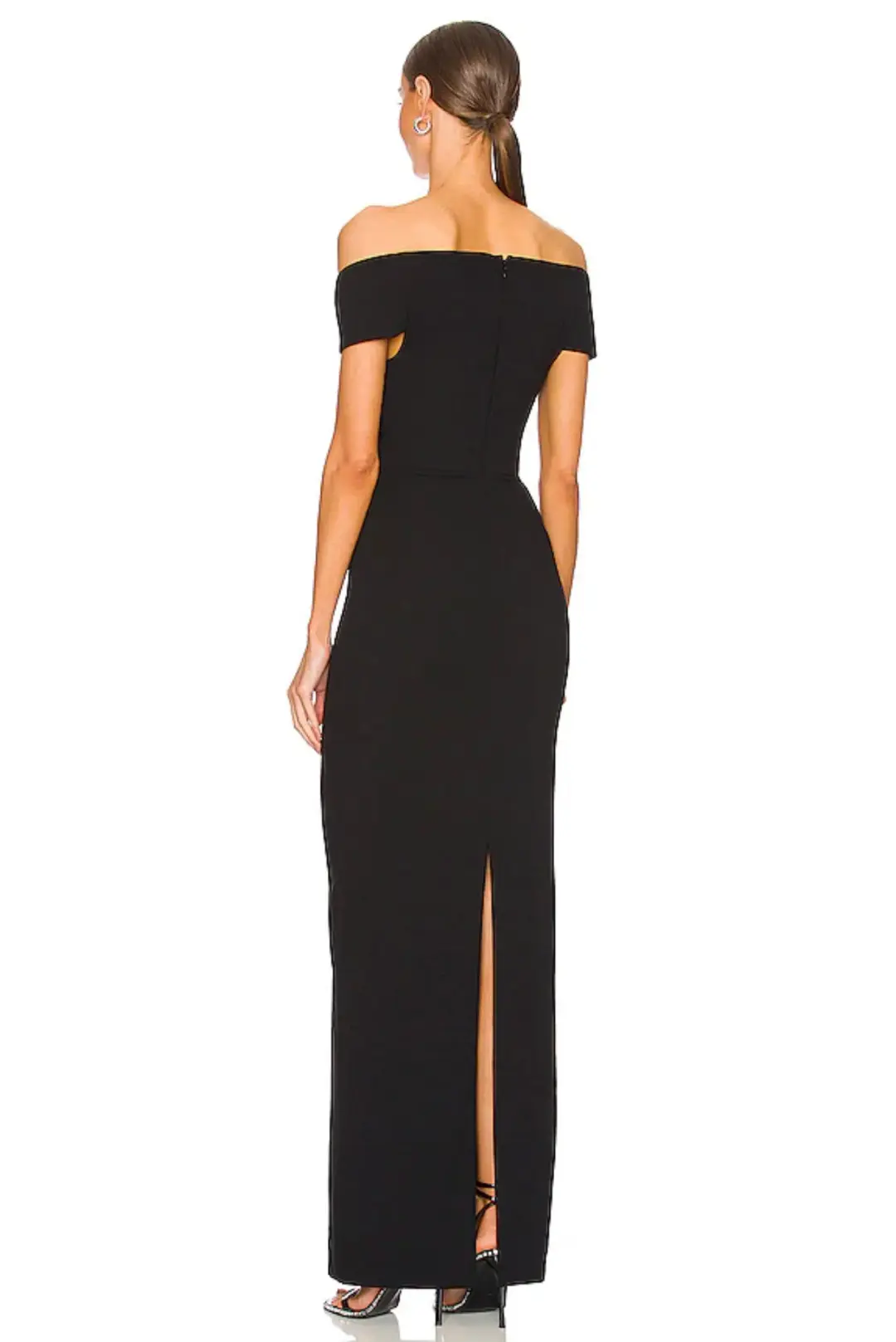 Solace London Marlowe Gown Black Size 6 for rent on The Volte - main image