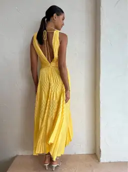 Acler The Bettencourt Dress in Sunshine Size 8 for rent on The Volte - image 3