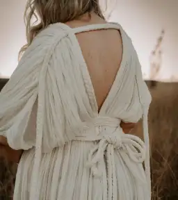 Chic Le Frique Ophelia Maxi Dress Bone One Size for rent on The Volte - image 5