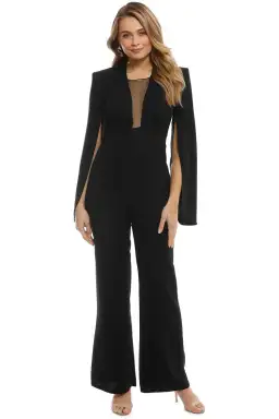 Carla Zampatti Navy Crepe Titania Jumpsuit Size 10 for rent on The Volte - image 2