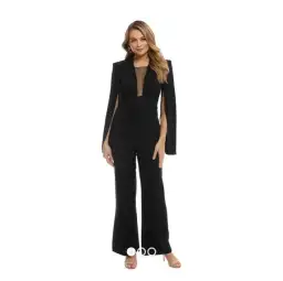 Carla Zampatti Navy Crepe Titania Jumpsuit Size 10 for rent on The Volte - image 1