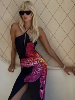 Rat & Boa Pascala Dress Black Floral Size 8 for rent on The Volte - image 3