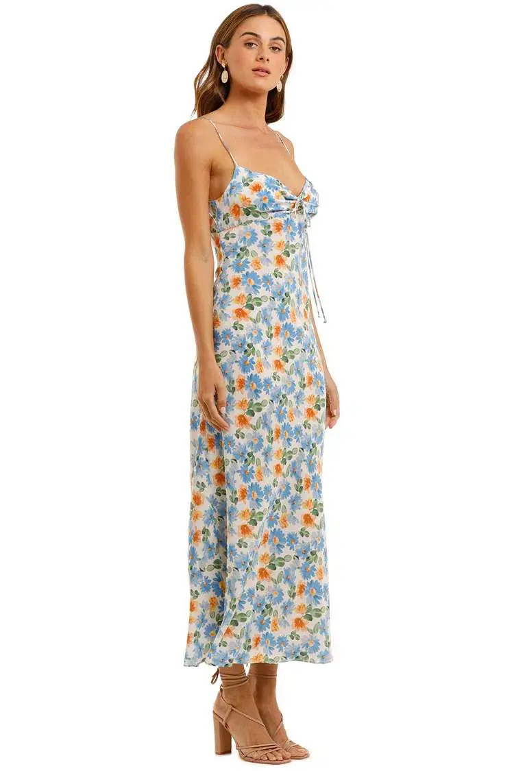 Bec & Bridge La Jolie Midi Dress Multi Print Size 6 for rent on The Volte - main image