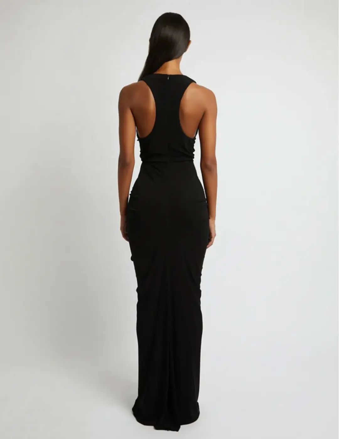 Christopher Esber Black Draped Maxi Size 8 for rent on The Volte - main image